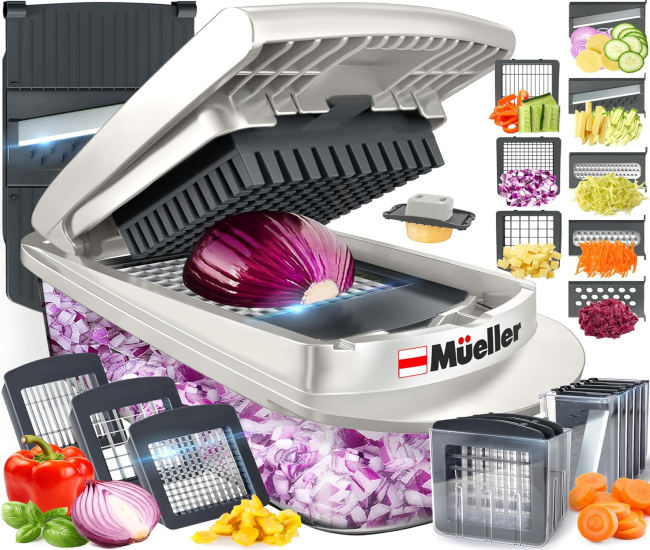 Mueller Pro-Series 10-in-1, 8 Blade Vegetable Chopper