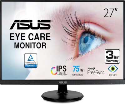 ASUS 27” 1080P Monitor (VA27DQ) - Full HD