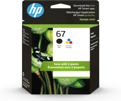 HP Black/Tri-color Ink Cartridges (2 Pack)